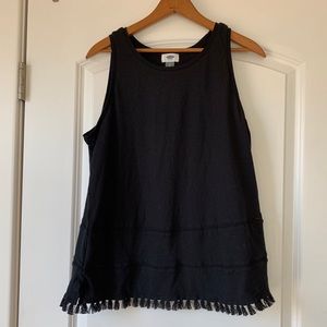 Black tank top